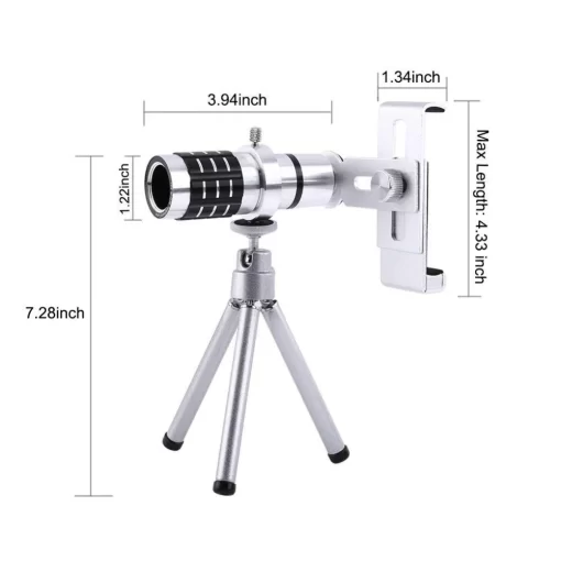 12X Zoom Phone Telephoto Camera