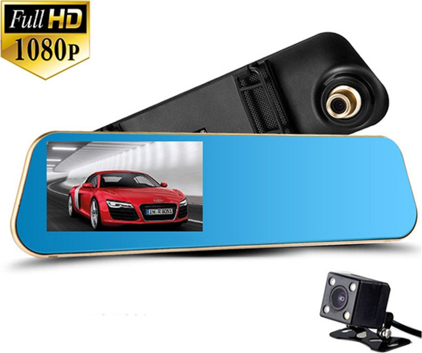 car DVR, car black box DVR with dual cameras, car LCD