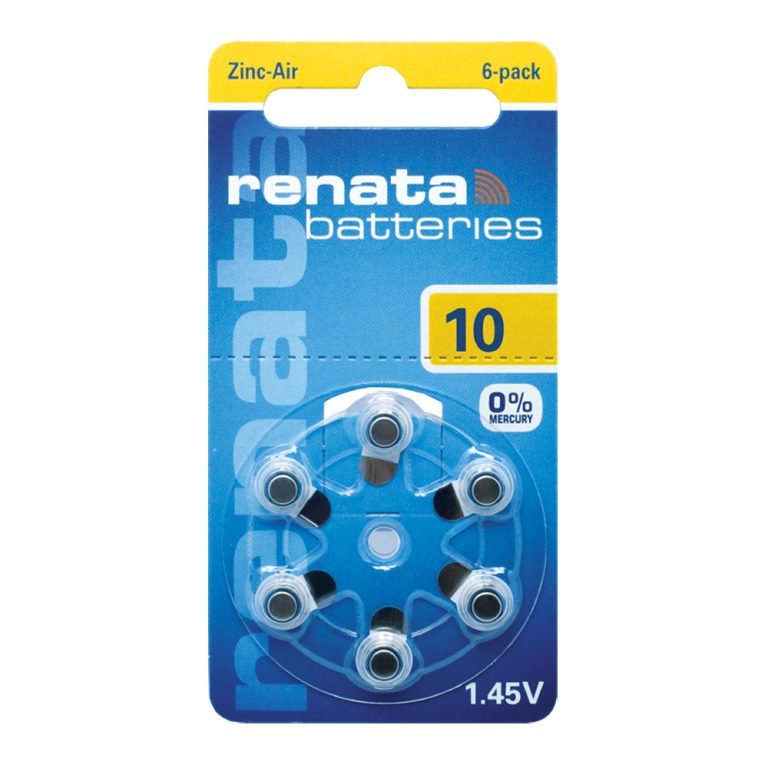 renata batteries 6-pack zinc air
