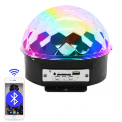 Crystal Magic Ball Light MP3 B-M9 υποδοχές microSDUSB & Bluetooth Ντισκομπάλα LED Φωτορυθμικό Music Speaker