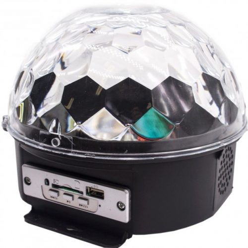 Crystal Magic Ball Light MP3 microSD USB Connectors & Bluetooth YB-M9 LED Photorhythmic Discs Music Speaker