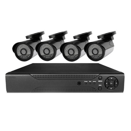 Full CCTV 4Kit System KS-4AHDK6D Black 3G Phone Viewing Gadget mou