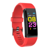 Weatherproof Smart band Fitness Tracker 115Plus Red Gadgetmou