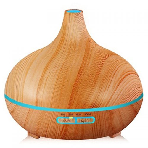 Electric Essential Oil Diffuser Air Humidifier Aroma Diffuser Sprayer With Bedroom Color Changing Lamp - AJ505YB