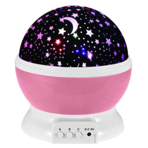 Rotating Light Projector, Starry Nursery Night Light, USB STAR MASTER Projection Lamp K-L6YK Pink Gadget mou
