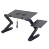 Portable Laptop Foldable Table Omeidi with Two Fan T6 - Black Gadget mou
