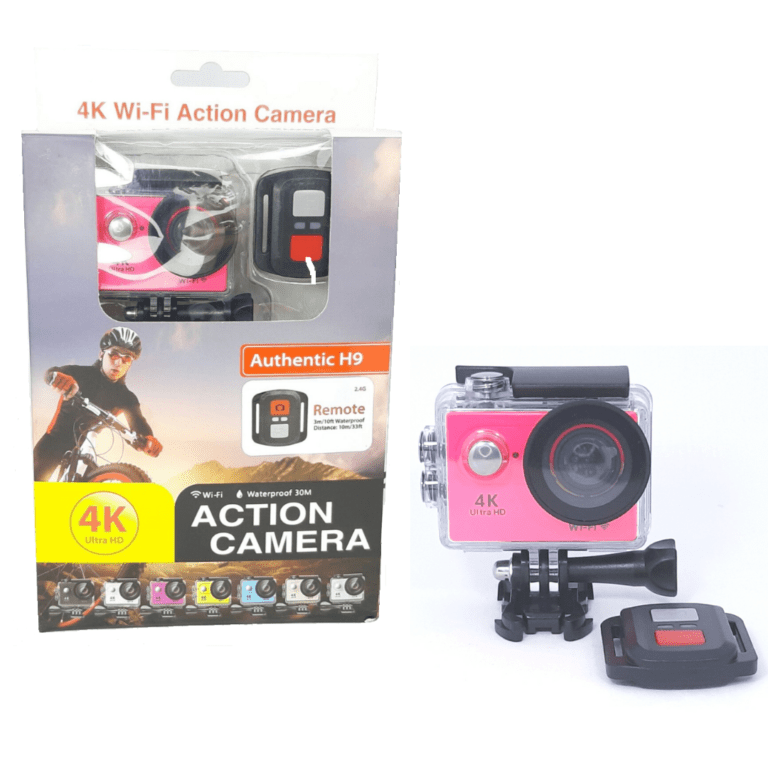 WiFi Action Camera With Remote Control, Authentic H9 (Pink)