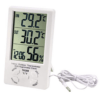 TA-298 LCD Digital Indoor Outdoor Temperature Meter Thermometer Hygrometer Humidity Gauge Alarm Clock