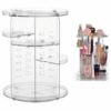 Transparent Rotative Cosmetics Storage Box Rotative 360 degrees Rack GW-288