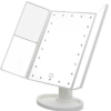 Superstar Magnifying Mirror Triple Makeup Mirror with LED Light (White)