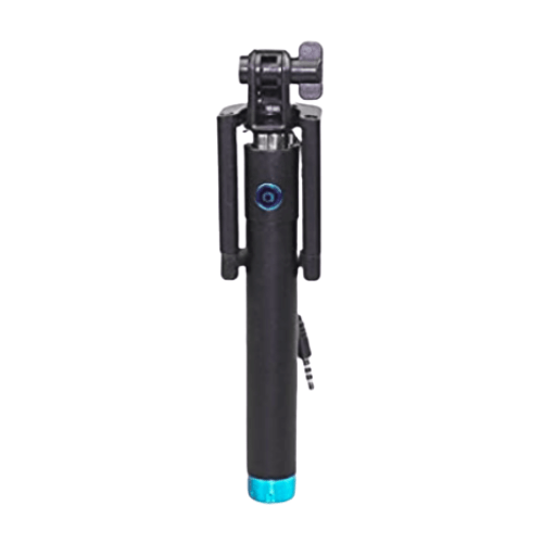 Τhree generations drive-by-wire selfie stick -blue