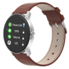 Bakeey T90 1.3inch Blood Pressure O2 Monitor Multi-sport Modes Music Camera Control Smart Watch -Brown