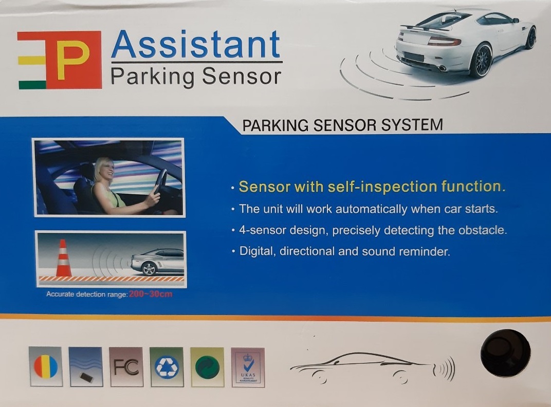 8 Sensor Easy to install Premium Assistant Parking Sensor System Car Distance Detection System for all cars Reverse Assistance Backup Radar Monitor Parktronic System - G-8001