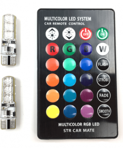 Multicolor RGB LED Interior Lighting STR Car Mate Socket T10 - CARCOB-14215