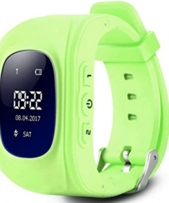 Smartwatch Hello Q50, GPS tracker + SOS call for Kids, Anti-Lost Monitoring, Green