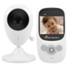 Video Baby Monitor VTEQ42-01，Acogedor 2.4GHz Wireless Digital Baby Monitor Camera with 2.4 inch TFT LCD Screen-Automatic Night Vision-Two Way Audio-Temperature Monitoring-Lullabies(White)