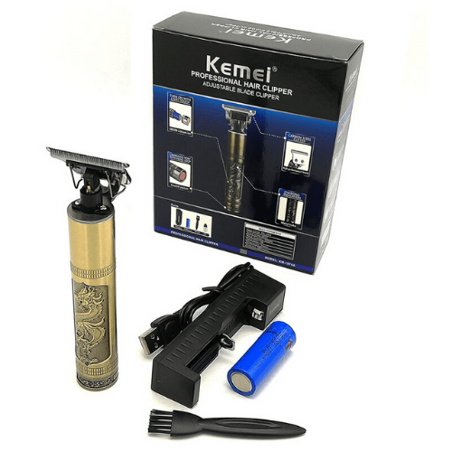 Rechargeable Kemei KM-1974A Cordless Hair Clipper Sculpture Head Carving Trimmer