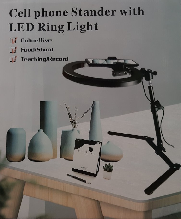 Cell phone Stander With LED Ring, Stand Studio Fill Light for Videos - SRL- 808