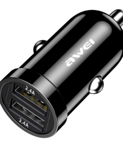 2.4A USB Car Charger Awei C-826 Black