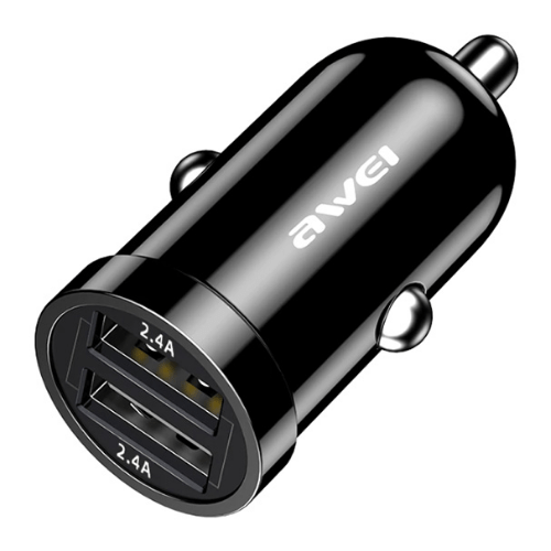 2.4A USB Car Charger Awei C-826 Black