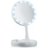 Portable Folding Double Sided Makeup Mirror With LED Light That 1x ,10x Magnifying And With 270°Rotation MY FOLDAWAY 23521-206