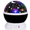 Rotating Light Projector, Starry Nursery Night Light, USB STAR MASTER Projection Lamp K-L6YK Black