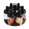 Spice Rotating Bottles 6 pieces 360-degree rack - JM-620