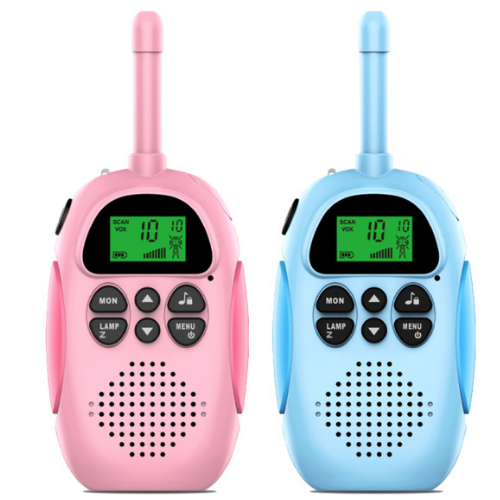 2pcs Set of Children's Wireless Transceivers, Kid's Walkie talkie Intercom - Blue and Pink Recharbable OEM - WS49