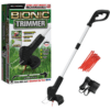 Bell+Howell Bionic Trimmer Handheld 2521, Cordless Rechargeable Garden Grass and Weed String Cutter with Detachable Head for Portable use As Seen On TV