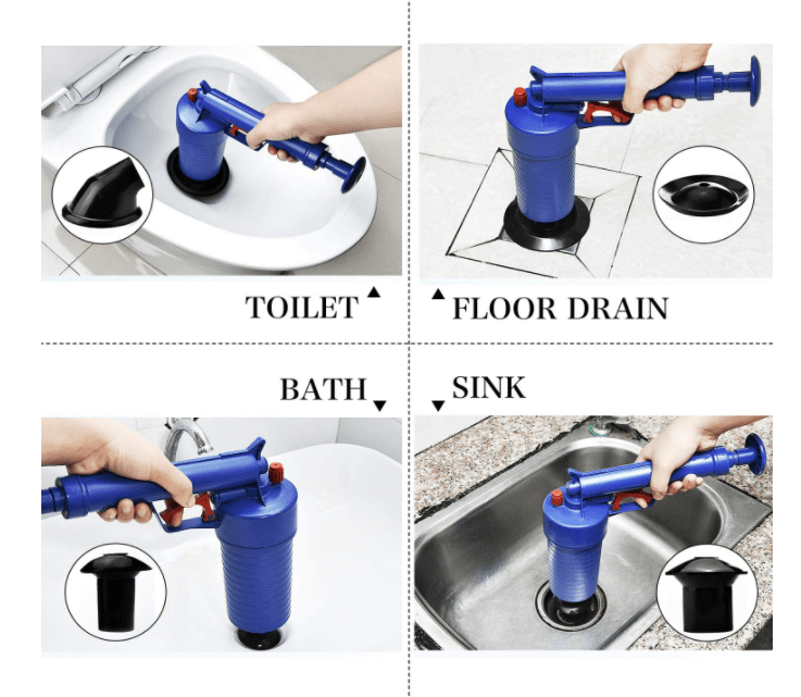 Professional High Pressure Air Drain Blaster Clog Dredge Clogged