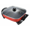 High Quality Electic Heating Pot ,Tempered glass lid, Non-Stick Pan, Easy to Wash, 4-5 Servings, Red/Black OR-2105