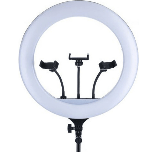 Large Photo Ring 43cm Three Bases For Mobiles Camera With Charger & Control Luminaire Ring Light LED 3200K-5800K YQ-460B
