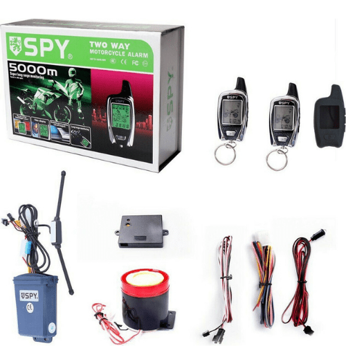 SPY TWO-WAY 5000m Motorcycle Alarm System With Remote Alarm And Perimeter MG50436