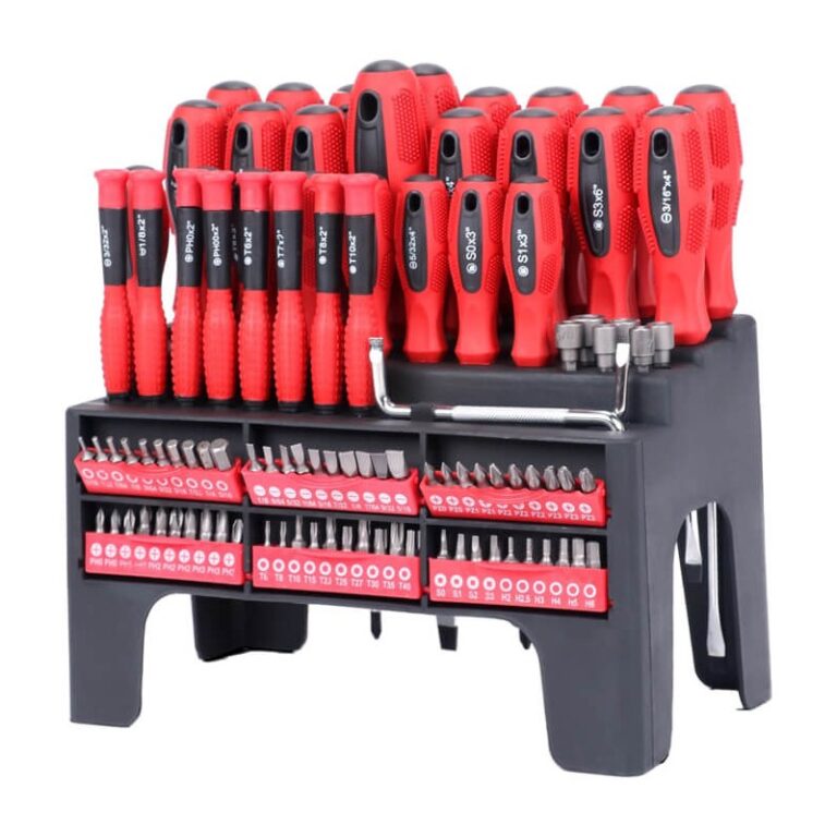 Driver World Screwdriver Magnet Set Of 100 Pieces With Plastic Shelf 5100-100A