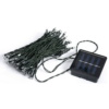 100 White LED Solar Bulbs, Green Cable, TS1745 MG50428