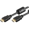 POWERTECH HDMI cable 1.4 CAB-H085, CCS, Gold Plug, 30AWG,, 0.5m CAB-H085 black