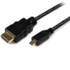 POWERTECH HDMI cable to HDMI Micro, with Ethernet, 3m, CAB-H008 Black