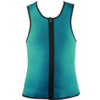 Men Hot Shapers Zipper Waist Trainer Vest Elastic Sweat Vest Flocal Slimming Hot Shapers Green Large GL-54979