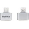 REMAX Micro USB Adapter Male To USB Female Host OTG In Silver Color RA-OTG