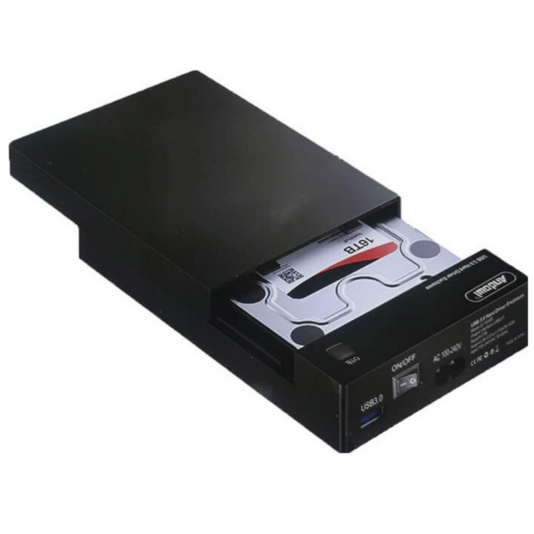 Andowl For Hard Drive 2.5 “3.5” SATA III USB 3.0 OTB Black Q-YS300