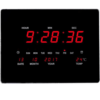 Wall Clock Plastic 33x20cm Large Digital Wall Clock LED Sign With Thermometer And Diary Jumbo Clock HB-3320