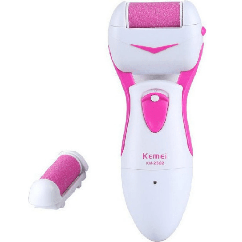 Kemei Callous Remover Electric Foot File Rechargeable Pink Callus Remover KM2502X