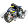 Flying Remote Control Motorcycle R/C Blue TS02836