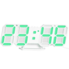 3D LED Digital Wall Clock, Electronic Table Wall Clock, Desk Alarm Clock, Night Light for Living Room, Home Decor PVC Material Green G08JHLNBB3