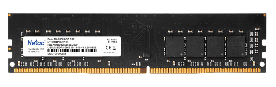 NETAC UDIMM 8G DDR4 2666 MHZ