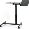 18369 Folding Multipurpose Table - Computer Desk with Elegant Design, Adjustable Height, and Special Anti-Slip Base