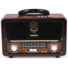 M111BT Black Retro Tabletop Radio Rechargeable with Bluetooth