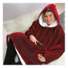 Red Huggle Ultra Plush Blanket Hoodie 70×90