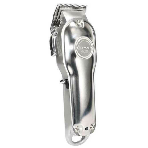 Kemei Professional Rechargeable Hair Clipper Silver KM-1987