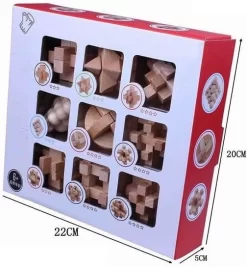 Παζλ από Ξύλο για 6+ Ετών 15735 9τμχ IQ Busters Collection Puzzle